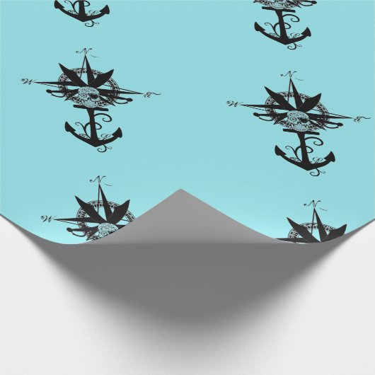 Roos compass met Cross-Blades Cadeaupapier (Hoek)