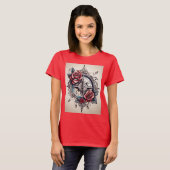 Roos Compass: Navigeer door uw stijl met betekenis T-shirt (Voorkant volledig)