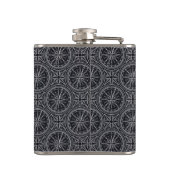 Roos compass Patroon Heupfles (Achterkant)