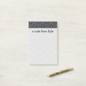 Roos compass Patroon | Jouw namen toevoegen Post-it® Notes (Op bureau)