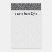 Roos compass Patroon | Jouw namen toevoegen Post-it® Notes (Voorkant)