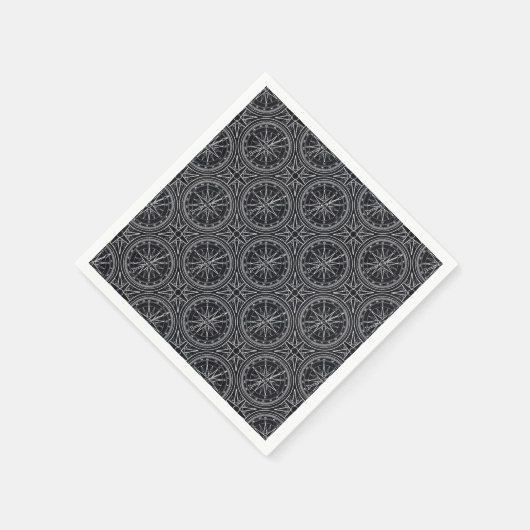 Roos compass Patroon Servet (Hoek)