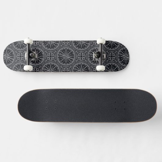 Roos compass Patroon Skateboard (Horizontaal)