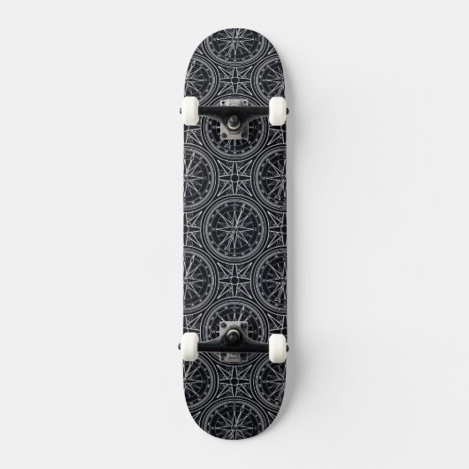 Roos compass Patroon Skateboard (Voorkant)