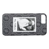 Roos compass Patroon | Uw foto en naam Case-Mate iPhone Case (Achterkant (Horizontaal))