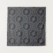 Roos compass Patroon Wandkleed (Voorkant (horizontaal))