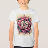 Roos Compass T-Shirt Design (Voorkant)