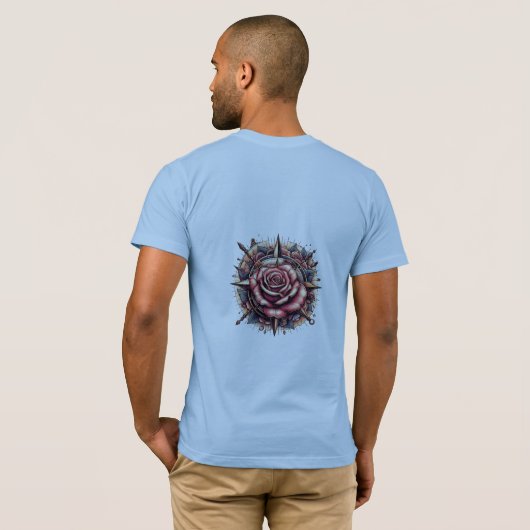 Roos Compass T-Shirt Design (Achterkant volledig)