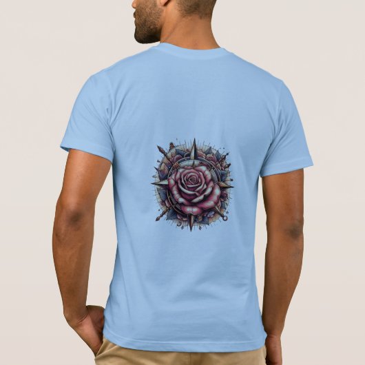 Roos Compass T-Shirt Design (Achterkant)