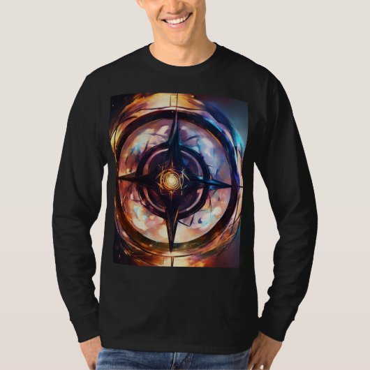 Roos Compass T-Shirt Design - Een symbool van lief (Voorkant)