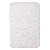 Roos Confetti Waterverf Stippen Badmat (Voorkant Verticaal)