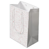 Roos Confetti Waterverf Stippen Gift Bag Medium Cadeauzakje (Achterkant Gekanteld)