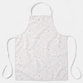 Roos Confetti Waterverf Stippen Keuken Schort (Voorkant)