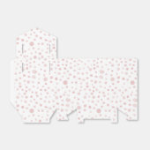 Roos Confetti Waterverf Stippen voorkeursbox Bedankdoosjes (Uitgevouwen)