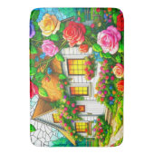 Roos Cottage Badmat (Voorkant Verticaal)
