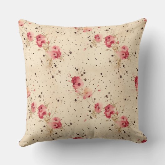 Roos Country Cottage Kussen (Achterkant)