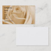 Roos - Cream - sjabloon voor visitekaartjes (Voorkant / Achterkant)