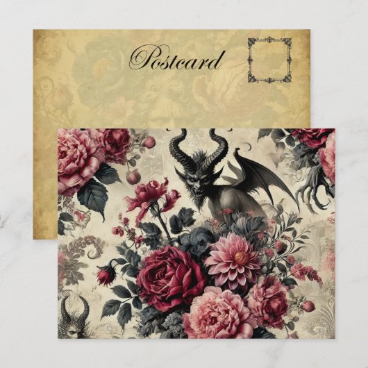 🔥 Roos Crematorium – Gotisch Victoriaans Feestdagenkaart (Voorkant / Achterkant)