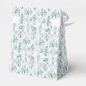 Roos Crest w / Bow | Monogram bruiloft Bedankdoosjes (Achterkant)