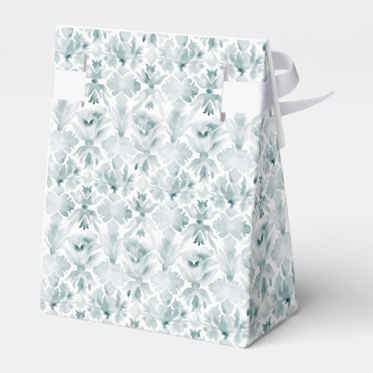 Roos Crest w / Bow | Monogram bruiloft Bedankdoosjes (Achterkant)