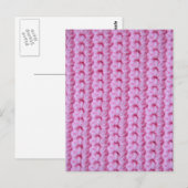 Roos Crochet Briefkaart (Voorkant / Achterkant)