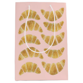 Roos Croissant Cadeaubag Medium Cadeauzakje