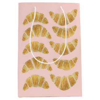 Roos Croissant Cadeaubag Medium Cadeauzakje