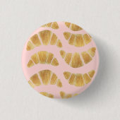 Roos Croissant Ronde Button 3,2 Cm (Voorkant)
