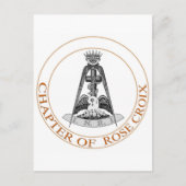 Roos Croix Scottish Rite Symbol Briefkaart (Voorkant)