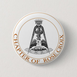 Roos Croix-symbool Ronde Button 5,7 Cm