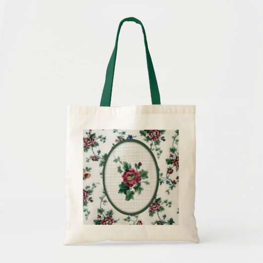 Roos Cross Stitch Bag Tote Bag (Voorkant)