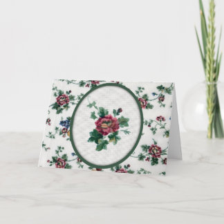 Roos Cross Stitch Verjaardag Kaart