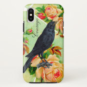 Roos Crow Courage Case-Mate iPhone Case (Achterkant)