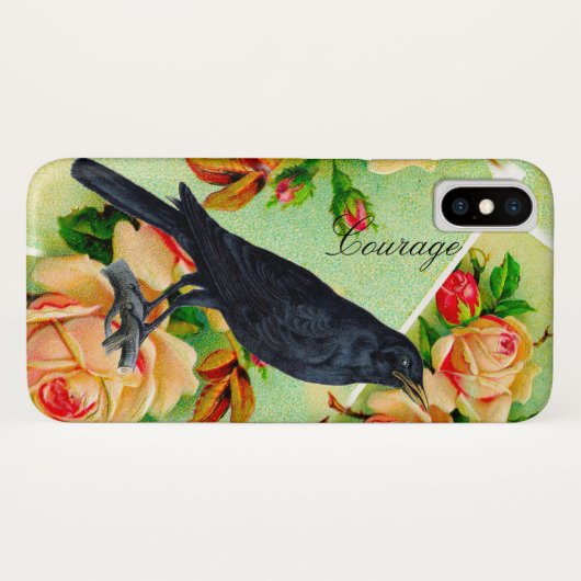 Roos Crow Courage Case-Mate iPhone Case (Achterkant (horizontaal))