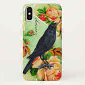Roos Crow Courage Case-Mate iPhone Case (Achterkant)
