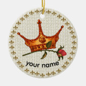 Roos Crown Ornament (Voorkant)