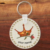 Roos Crown sleutelhanger (Voorkant)