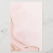 Roos Cupcake Custom Letterhead Briefpapier (Achterkant)