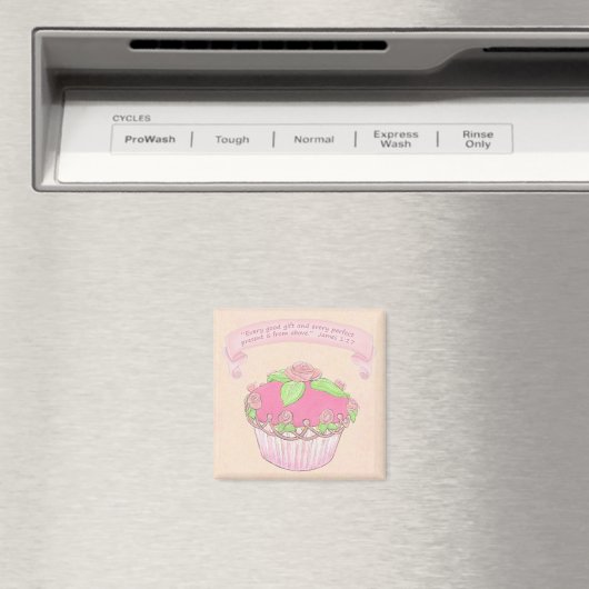 Roos CupCake-scriptmagneet Magneet (Insitu (Vaatwasser))