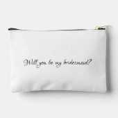 Roos Cute Monogram Persoonlijk Bruidsmeisje Cadeau Etui (Achterkant)