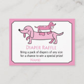 Roos Dachshund Diaper Raffle Tickets (Voorkant)