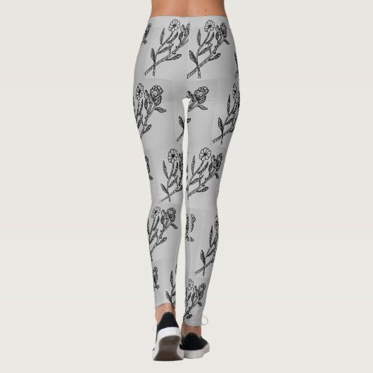 Roos & Daisy Grijs Leggings (Achterkant)