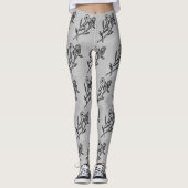 Roos & Daisy Grijs Leggings (Voorkant)