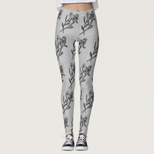 Roos & Daisy Grijs Leggings (Voorkant)