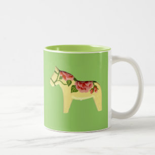 Roos Dala Horse Tweekleurige Koffiemok