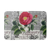 Roos Damask Floral Antiek Badmat (Voorkant)