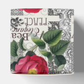 Roos Damask Floral Antiek Bedankdoosjes (Bovenkant)