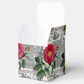 Roos Damask Floral Antiek Bedankdoosjes (Geopend)