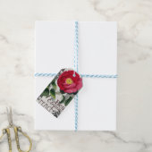 Roos Damask  Floral Antiek Cadeaulabel (Met Touw)