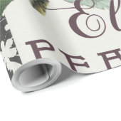 Roos Damask  Floral Antiek Cadeaupapier (Rol Hoek)